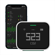 空気計測 二酸化炭素 濃度 測定器 Qingping Air Monitor Lite 【正規代理店】CO2 PM2.5 PM10 温度 湿度 …