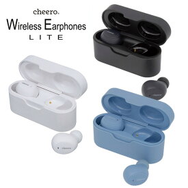 ワイヤレスイヤホン 高音質 iPhone Android Bluetooth 5.3 ブルートゥース 通話 マイク チーロ cheero Wireless Earphones LITE スマホスタンド 高音質 防水 IPX5