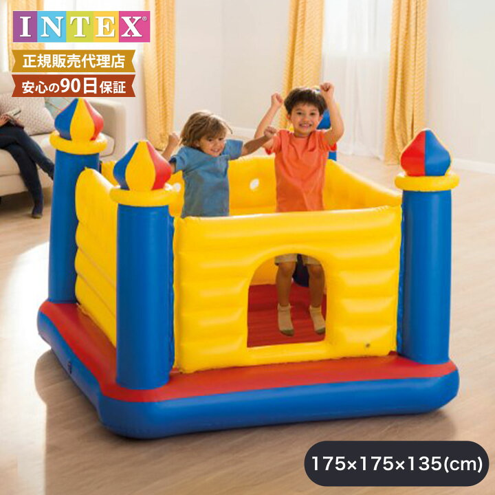 インフレータブルウォーターパーク バウンシーキャッスル 小型トランポリン付き 380x200x180cm PVC製 家庭用 PVC インフレータブルキャッスル エアー遊具 トランポリン 滑り台付き ボールプール 室内用 大型 遊び場 子供用 男の子 女の子 誕生日  プレゼント こど : カネコストア - 通販 - Yahoo!ショッピング