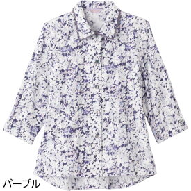 シニアファッション レディース ブラウス 春夏 全3色 M/L 【 7分袖ワンタッチテープブラウス A16 】 母の日 誕生日プレゼント ギフト シニア レディース 祖母 おばあちゃん 60代 70代 80代 90代