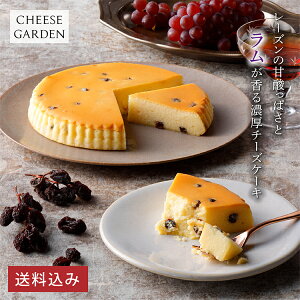 お歳暮・ご贈答用に 送料込み【御用邸ラムレーズンチーズケーキ】 濃厚 チーズケーキ 秋 冬 限定 スイーツ チーズガーデン 那須 洋菓子 お祝い お返し お礼 ご進物 プレゼント
