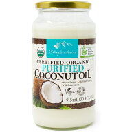 シェフズチョイス オーガニック ココナッツオイル 915ml 精製 無臭 無香 Organic Purified Coconut Oil …