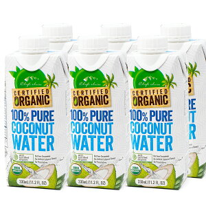 VFtY`CX I[KjbN RRibcEH[^[ 330ml×6{ 100%sA SY Organic 100%pure coconut water