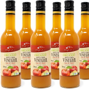 VFtY`CX I[KjbN AbvTC_[rlK[ 500ml 1{ 2{ 6{ Organic Apple Cider Vinegar L@S| S| 񂲐| AbvTC_[