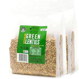 シェフズチョイス オールナチュラル グリーンレンティル 1kg×2袋 緑レンズ豆 Green Lentils れんずまめ rennzu レンズ豆