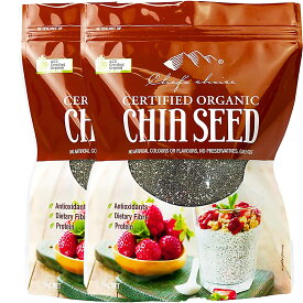 シェフズチョイス オーガニック チアシード 1kg × 2袋 Organic Chia Seed ちあしーど 有機チアシード オーガニックチアシード 業務用
