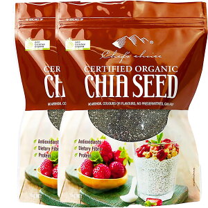 VFtY`CX I[KjbN `AV[h 1kg × 2 Organic Chia Seed [ L@`AV[h I[KjbN`AV[h Ɩp