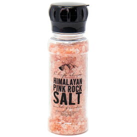 シェフズチョイス ヒマラヤ岩塩 200g ミル付き BPAフリーボトル Pink Rock Salt with Grinder 岩塩 ピンクソルト ぴんくそると ピンク岩塩