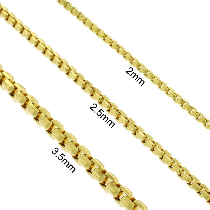 出産祝い 10K イエロー ゴールド ダイヤモンド カット ネックレス ブレスレット 約2.5mm 約56cm JOERODEO trumbullcampbell.com