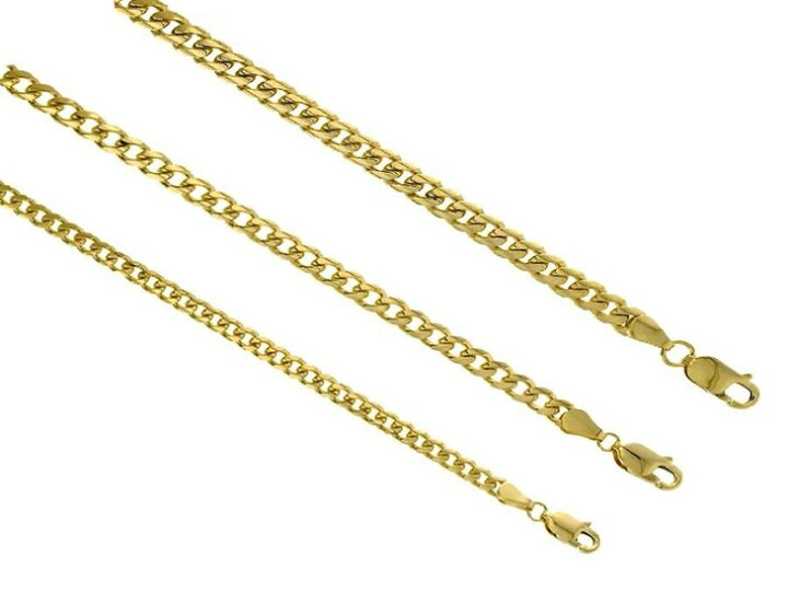 楽天市場】【送料無料】 14k ゴールド マイアミキューバンリンク 
