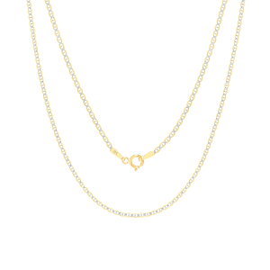 【送料無料】10K イエロー ソリッド ゴールド ダイヤモンド パヴェ カット セーラー アンカー チェーン ネックレス 約1.5mm 約41cm ネックレス ブレスレット JOERODEO 【JACOB&CO ジェイコブ アンド