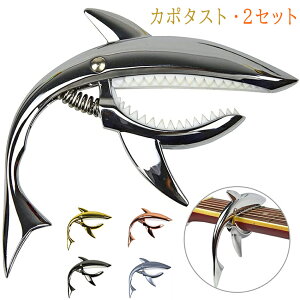 送料無料 カポタスト ウクレレ用 ギター用 カポ ギター周辺機器 パーツ ベース用 クリップタイプ 楽器用 ワンタッチ 変調 便利 転調 シンプル エレキ アコースティックギター クラシック 2セ
