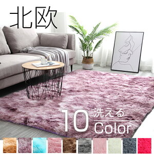 【送料無料】長方形 カーペット じゅうたん 絨毯 シャギーラグ ラグマット ラグマット シャギーラグ カーペット おしゃれ 洗える マイクロファイバー ふわふわ 抗菌 ホットカーペット 床暖