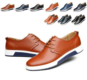 シューズ メンズ ビジネスシューズ スニーカー 厚底 ブーツ カジュアル レザーシューズ PUレザー ローカット 無地 靴 メンズ靴 短靴 シンプル 通勤 通学アウトドア ランニン