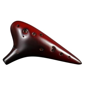 陶笛12孔AG音 プレミアム 燻焼陶笛 専門演奏用 中音民族楽器 初学者向け 陶楽器 笛の響き