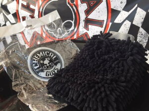 Microfiber Wash Mitt (Black)@ CHEMICALGUYS P~JKCY ԗpi@J[eiX@@J[pi@J[PA ԗpO[u@ԗp~bg