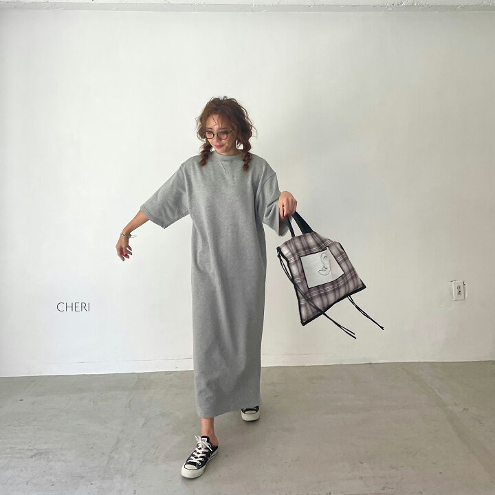 楽天市場 スウェットワンピース Original セール ロングワンピース 春夏 半袖 レディース カジュアル ママファッション Cheri Cheri Since 1985