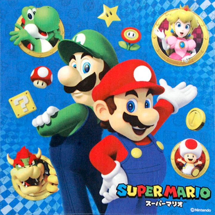 楽天市場】ハンカチ スーパーマリオ ゲームキャラ 単品 セット販売  