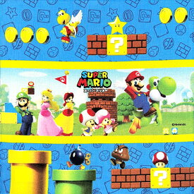 ランチクロス スーパーマリオ ナフキン 3枚セット 単品 給食 キッズ グッズ 男の子 女の子 子供 ゲーム スーパーマリオブラザーズ マリオ ルイージ ピノキオ ピーチ姫 クッパ ヨッシー 人気 任天堂 給食用 【m8160】