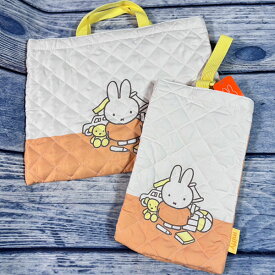 学童グッズ 2点セット キルトレッスンバック ミッフィー スクール シューズケース トートバッグ お得なセット miffy シンプル 入学入園 新学期 福袋 ハッピーバッグ【set1230】