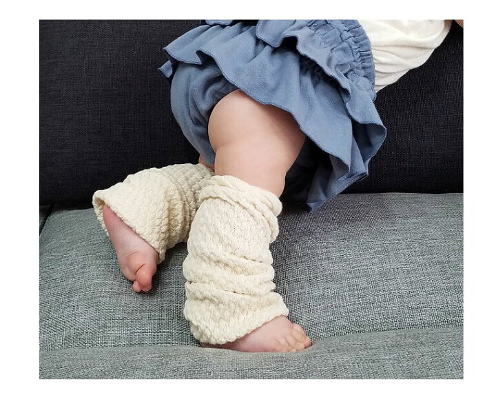 市場 ざっくり編み 新生児から ロングレッグウォーマー オーガニックコットン ベビー 0-4歳