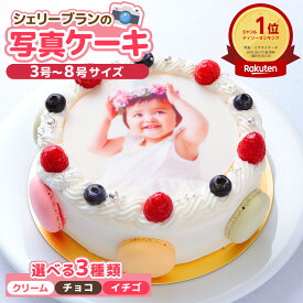 【 10%OFF クーポン 配布 + ポイント10倍 】 7/11 1:59まで 写真 ケーキ マカロン デコレーションケーキ 3号 4号 5号 6号 7号 8号 誕生日 子供 ペット バースデーケーキ お祝い 記念日 内祝い ギフト メッセージ プレート フォトケーキ 推し活 送料無料 シェリーブラン
