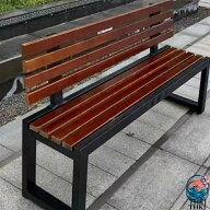 【全品2点で5%OFF】ガーデンベンチ 屋外ガーデンベンチ 背もたれ付き 防食木材 ベンチ 公園ベンチ 木製 …