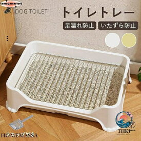 【全品2点で5%OFF】犬トイレ 犬用トイレ トイレ容器 いたずら防止 足濡れ防止 おしっこ出しにくい メッシュすのこ付き トイレ本体 トイレトレーニング 犬の