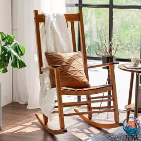 【全品2点で5%OFF】ロッキングチェア 木製 屋外 屋内 ポーチ 大人 THKJ 快適 便利 一人 椅子 肘掛け おしゃれ チェア 揺り椅子 軽量 使いやすい 庭 テラス ベランダ くつろぎ 癒し 北欧 省スペース 高耐久 リ