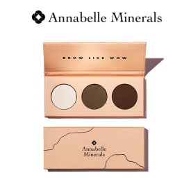 アナベルミネラルズ ミネラルアイブロウパレット［BROW LIKE WOW］ ミネラル パウダー 肌に優しい ノーズシャドウ ハイライト パウダーアイブロウ 石鹸で落ちる メンズメイク