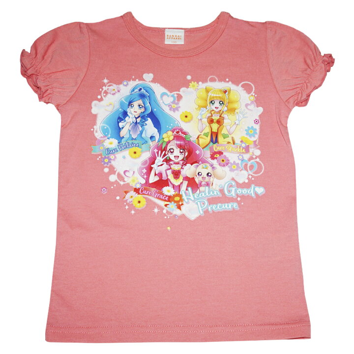 楽天市場 年 夏物 ヒーリングっど プリキュア 天竺 機能素材 キャラクール半袖ｔシャツ Precure Baby Market ベビーマーケット