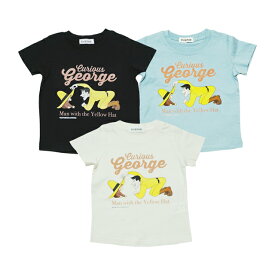 【本体綿100％】2024年 夏物 おさるのジョージ 天竺 半袖Tシャツ Curious George PICK PICK