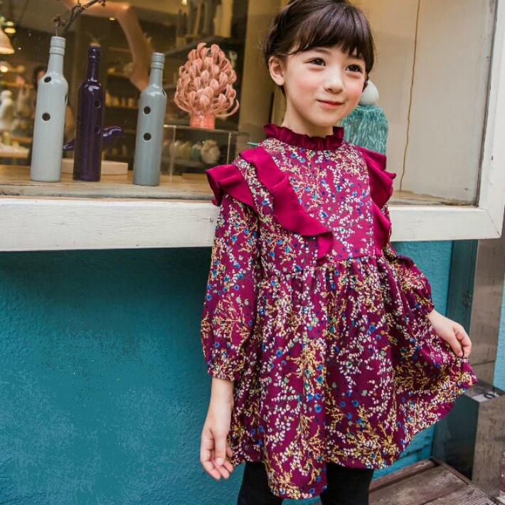 楽天市場】【SALE】【68%OFF】韓国子供服 ワンピース フラワープリント