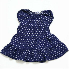 【SALE】【30％OFF】韓国子供服 ワンピース パフスリーブワンピース 半袖ワンピース 小花柄ワンピース 90 100 110 120 花柄 花柄ドット風フラワープリント 女の子 ベビー 子供服 キッズ かわいい お洒落【メール便送料無料】