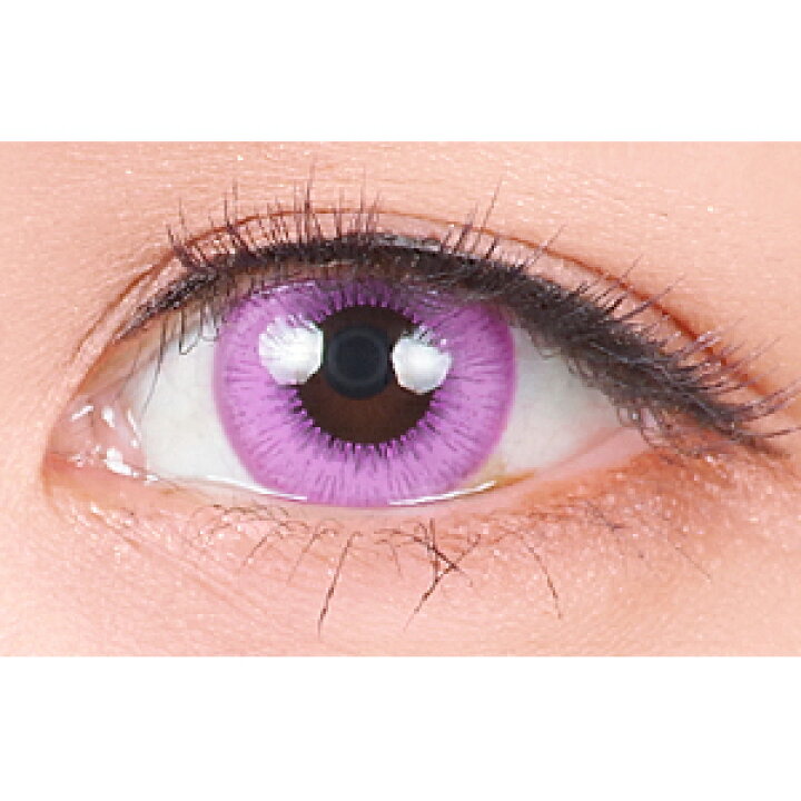 楽天市場 コスプレカラコン ワンデー アシストシュシュシュテラワンデー ウィスタリアパープル 1箱6枚 度あり 度なし 高発色 ハロウィン コスプレイヤー 赤紫 パープル バイオレット 魔法使い 推しキャラ 魔女 男装 女装 紫目 クンツァイト 宝石 キラキラ 透けない