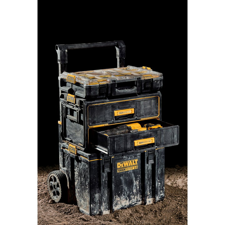 楽天市場】デウォルト(DeWALT) タフシステム2.0 2段チェスト 工具箱 