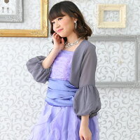 シフォンバルーン袖ボレロ