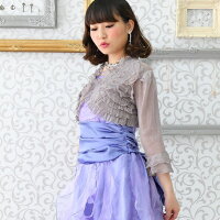 【メール便OK】【プチプラ】【結婚式パーティーフォーマル二次会】新商品ラメフリルジャージーボレロ(ブラック)