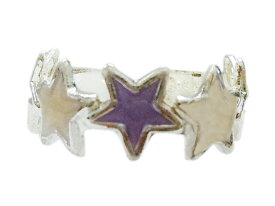 トゥリング 星 紫 グレー 緑 ピンク 黄色 シルバー スター 足指 リング 夏 可愛い キュート 安い プレゼント