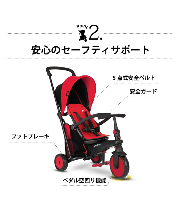 楽天市場】三輪車 赤 青 1歳 三輪車超コンパクト 折りたたみ 使える 