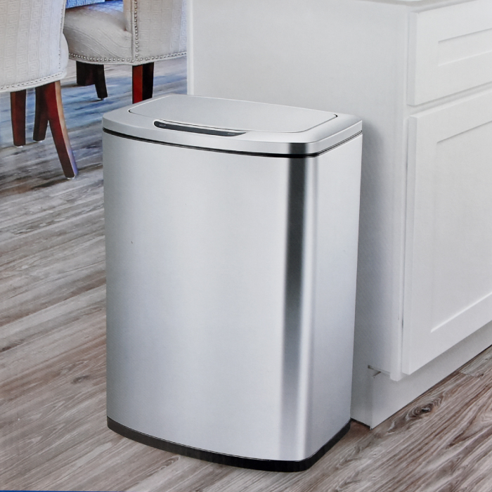 EKO USA　自動開閉ゴミ箱47L ごみ箱 センサービン（センサー付ステンレスゴミ箱　センサーゴミ箱SENSIBLE ECO LIVING ゴミ  インナーボックスあり 大容量 | チェリーベル