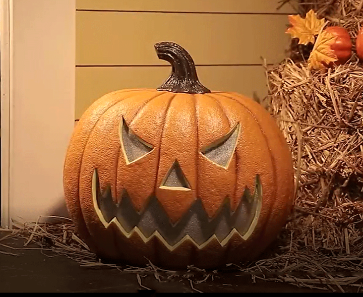 ルームランプ かぼちゃ ジャックオランタン 益子焼 ハロウィン
