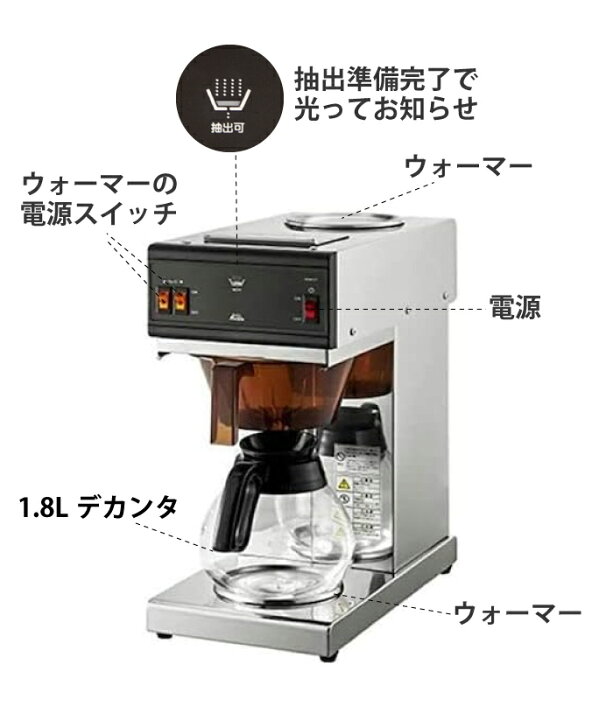 楽天市場】業務用コーヒーマシン カリタ KDM-27 コーヒードリッパー 