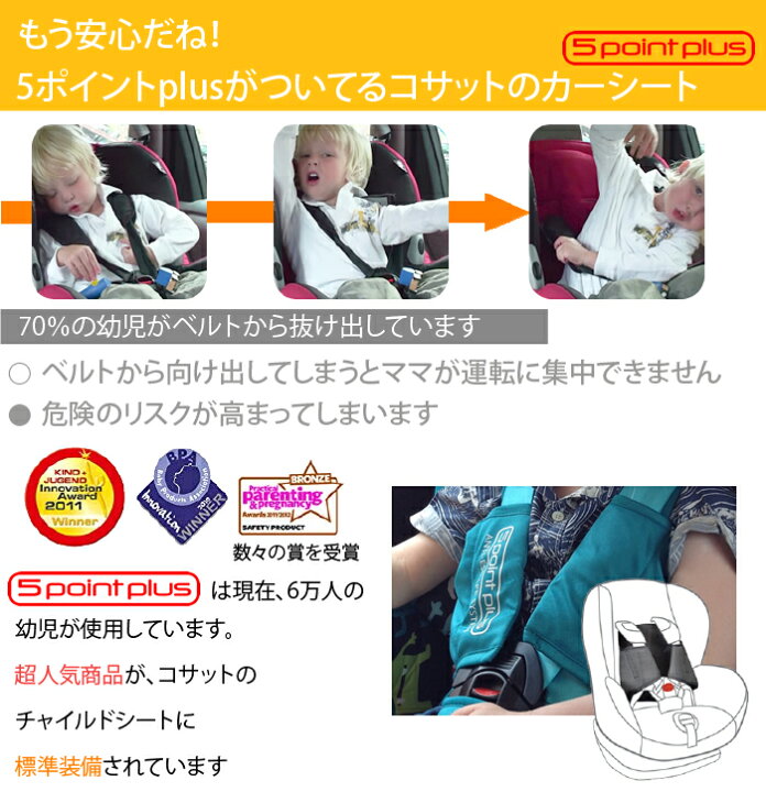 楽天市場】ジュニアシート チャイルドシート 抜け出し 防止 1歳から 12 