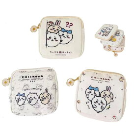 ちいかわ 小銭入れ キャンバス収納バッグ かわいい ポータブル ナプキン収納ボ　ファスナータイプ 収納ケース 札入れ 多機能 携帯便利 可愛い 収納ポーチ