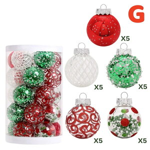 �N���X�}�X �I�[�i�����g �{�[�� �Z�b�g 6cm �N���X�}�X�c���[ �I�[�i�����g ���� �h���b�v �O���[�� ���b�h �x�[�W�� �O���[�� �k�� ������� �� �N���X�}�X�G�� ���� ���� �����i 25pcs