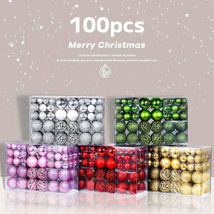 �N���X�}�X �I�[�i�����g �N���X�}�X�c���[ ���� �{�[��6cm 100�Z�b�g �N���X�}�X�I�[�i�����g �X�g���C�v �k���� ����t�� ������ �S�[�W���X ���� �i���X 100pcs