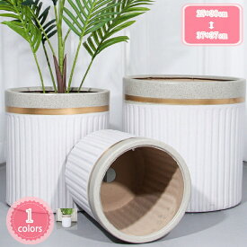 1700円OFFクーポン 屋内植木鉢 おしゃれ プランター大型 深鉢 室内用植木鉢 円筒形 室内のインテリア 植木鉢 陶器 トレイ付き サボテンポット プラントポット インテリア鉢 穴あけ ホーム ベランダ オフィス 室内屋外用 中型植木鉢 園芸用品 鉢植え YJSO
