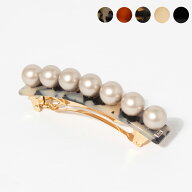 アレクサンドル ドゥ パリ ALEXANDRE DE PARIS バレッタ LES PERLES OVERSIZE BARRETTE レディース 8cm A…