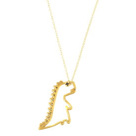 アリータ ALIITA ネックレス ダイナソーモチーフ イエローゴールド DINO ZAFIRO AZUL DINO BLUE SAPPHIRE NECKLACE ROLO [ディノ ブルーサファイア ネックレス] NRPU9T0025YG09K 9KT J1000 YELLOW GOLD